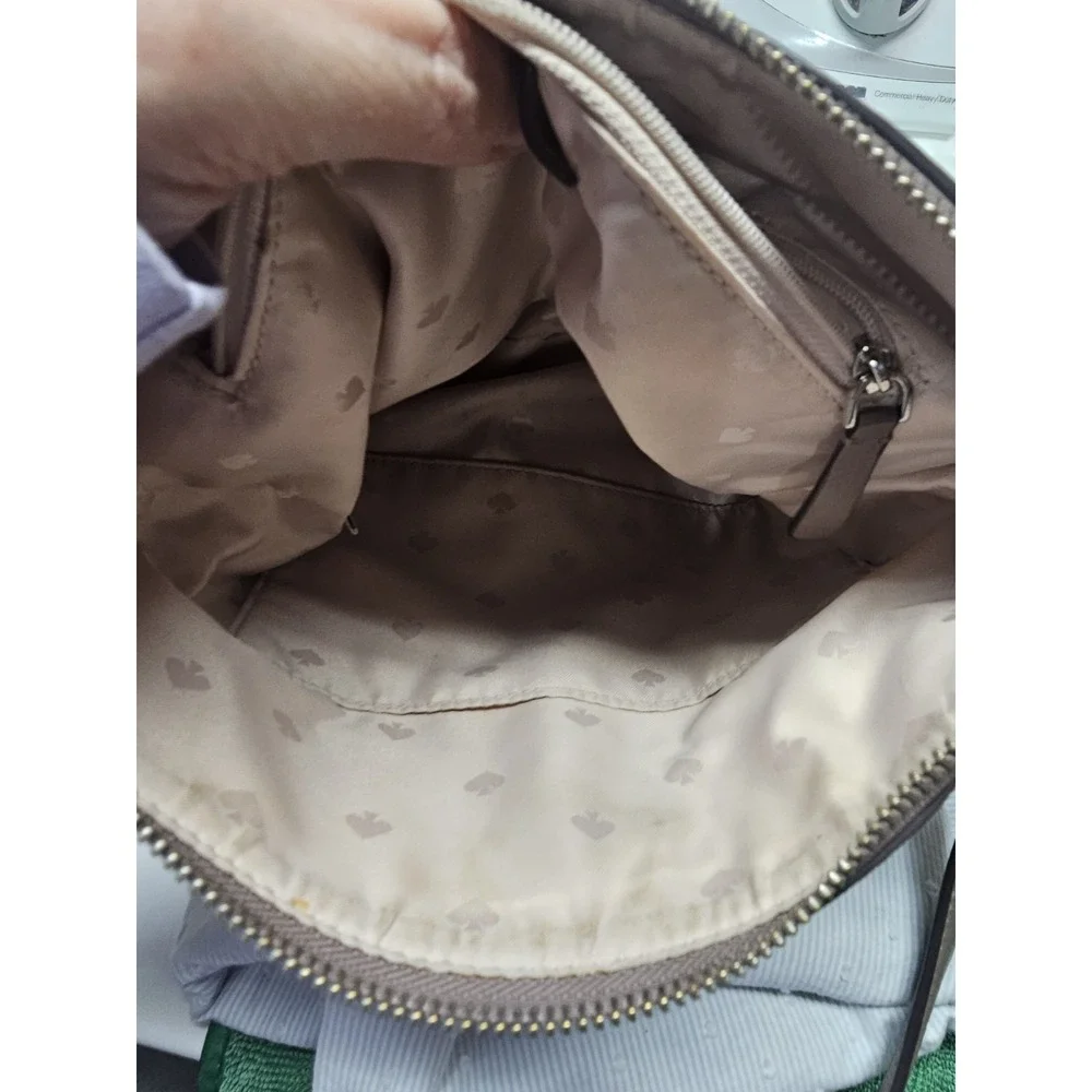 PRE OWNED GOOD 8/10 Kate Spade Jackson Top Zip‎ Crossbody WKRU5941-Brownstone